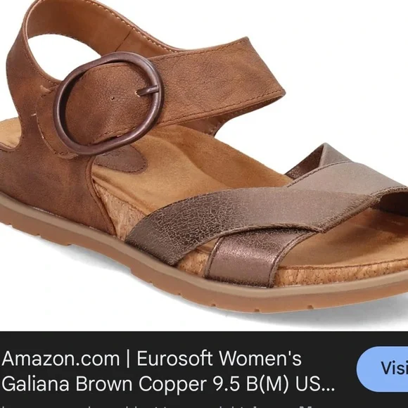 Sofft eurosoft galisna sandals womens petite large 9 excellent condition - Picture 1 of 2